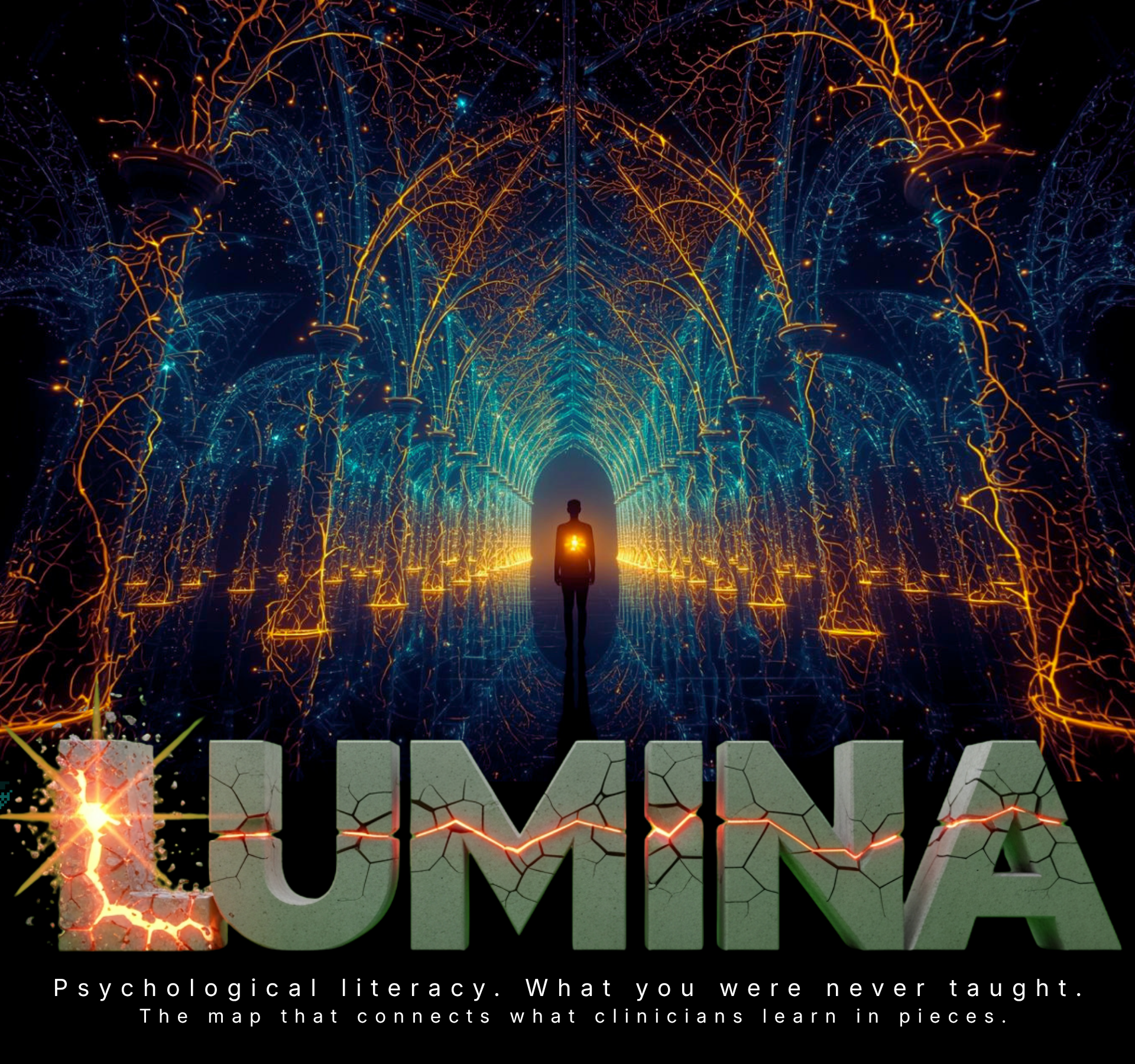 LUMINA interconnected psychological intelligence artwork